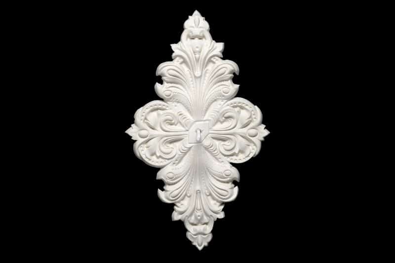 CCR-09P / R502S Ornate Leaf Oval Rose Solid
