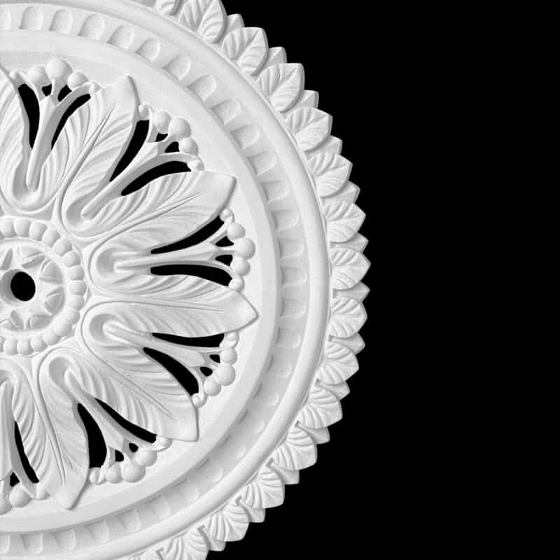 CCR-16V / R375V Laura / Tri Branched Ceiling Rose Vented - Image 4
