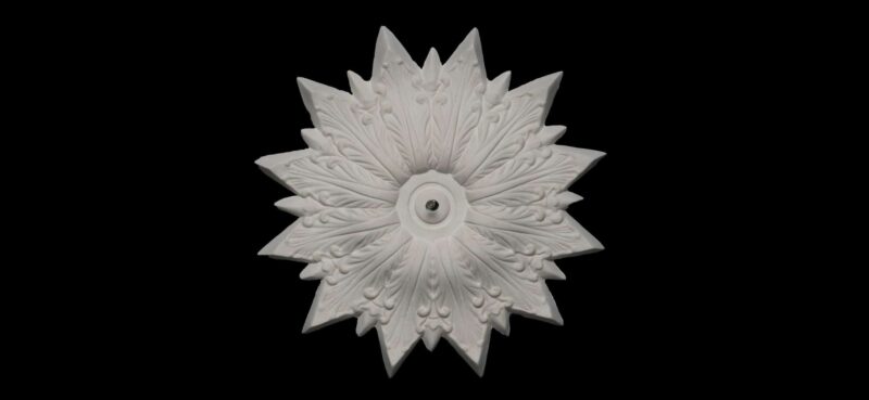 CCR-27P / R498S Regency Twelve Star Ceiling Rose Solid