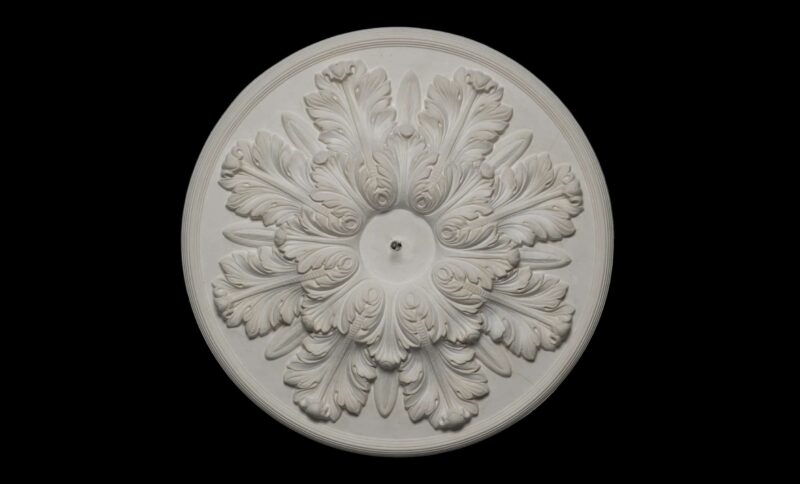 CCR-29P / R484AS Small Plume Ceiling Rose Solid