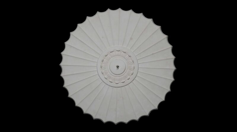 CCR-31P / R478S Art Deco Fan Ceiling Rose Solid