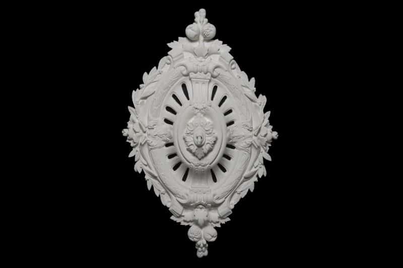 CCR-42V / R438V Fruit Bowl Oval Ceiling Rose Vented