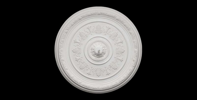 CCR-43P / R473S Fleur de Lys Ceiling Rose Solid