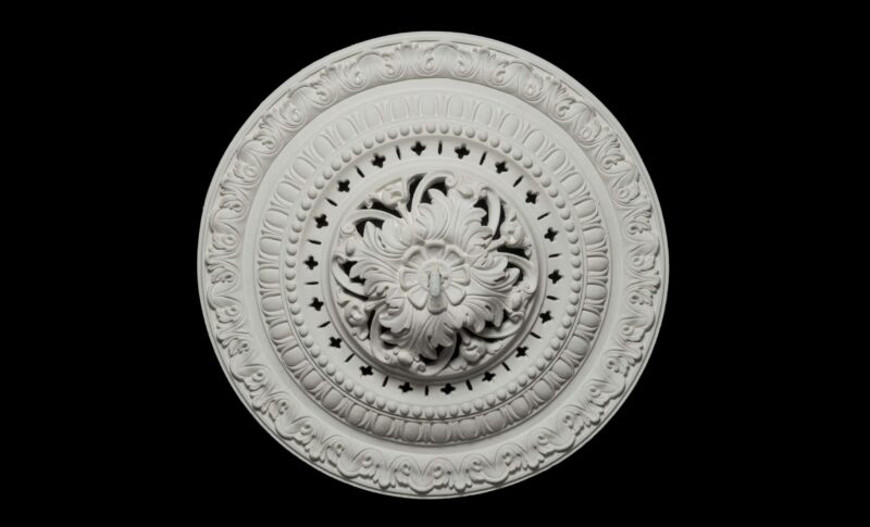 CCR-52V / R325V Egg, Dart and Leaf Ceiling Rose Vented