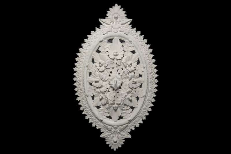 CCR-56V / R430V Lily Oval Ceiling Rose Vented