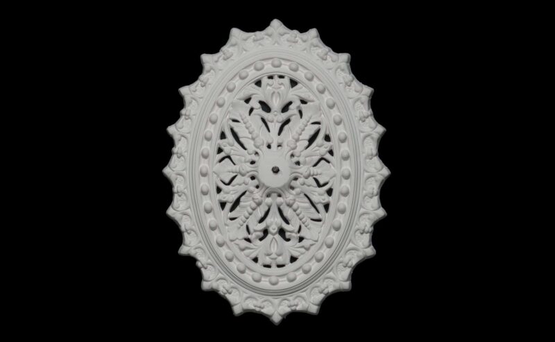 CCR-60V / R450V Medallion Oval Ceiling Rose Vented