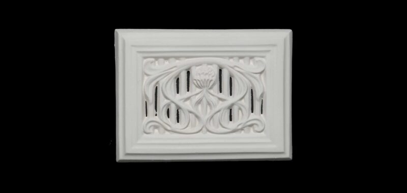 CCV-10 Thistle Crest Large Solid Framed Wall Vent