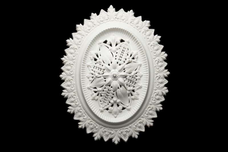 CCR-06AV Dished Oval Ceiling Rose Fully Vented