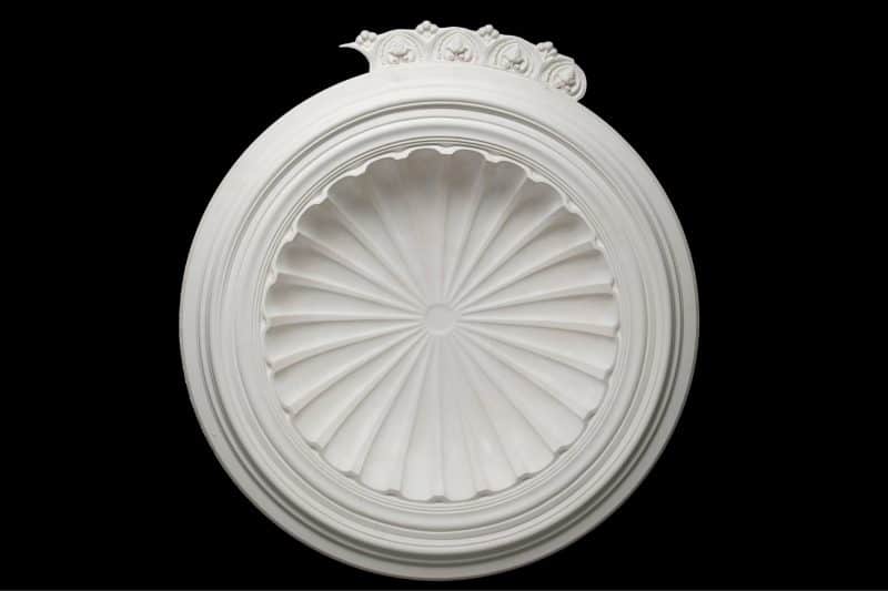 CCD-06F Ornate Floral Fringe with Fluted interior Dome