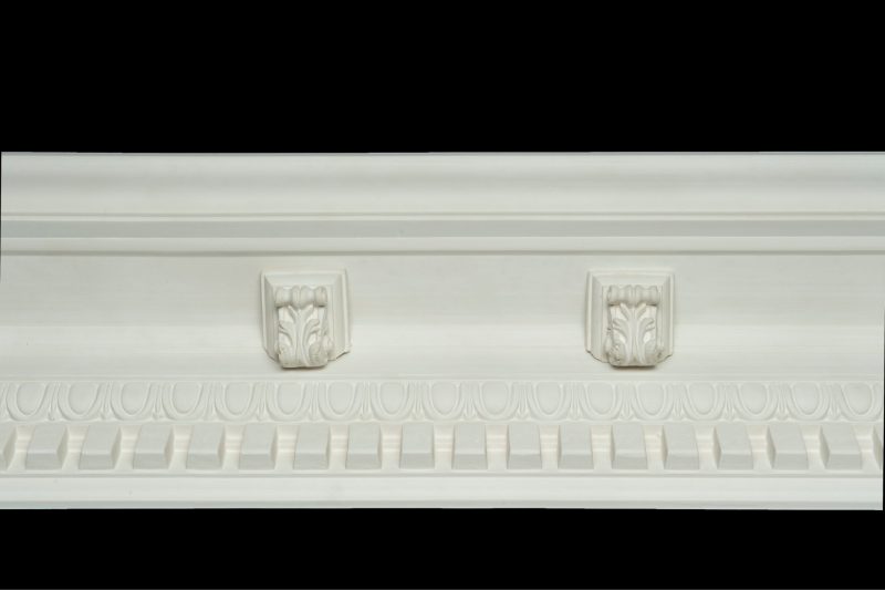 CCO-48A Large Egg and Dart Creeping Drip with Block Cornice