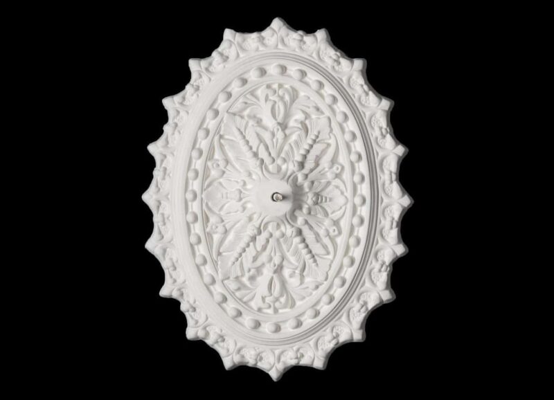 CCR-60P / R450S Medallion Oval Ceiling Rose Solid
