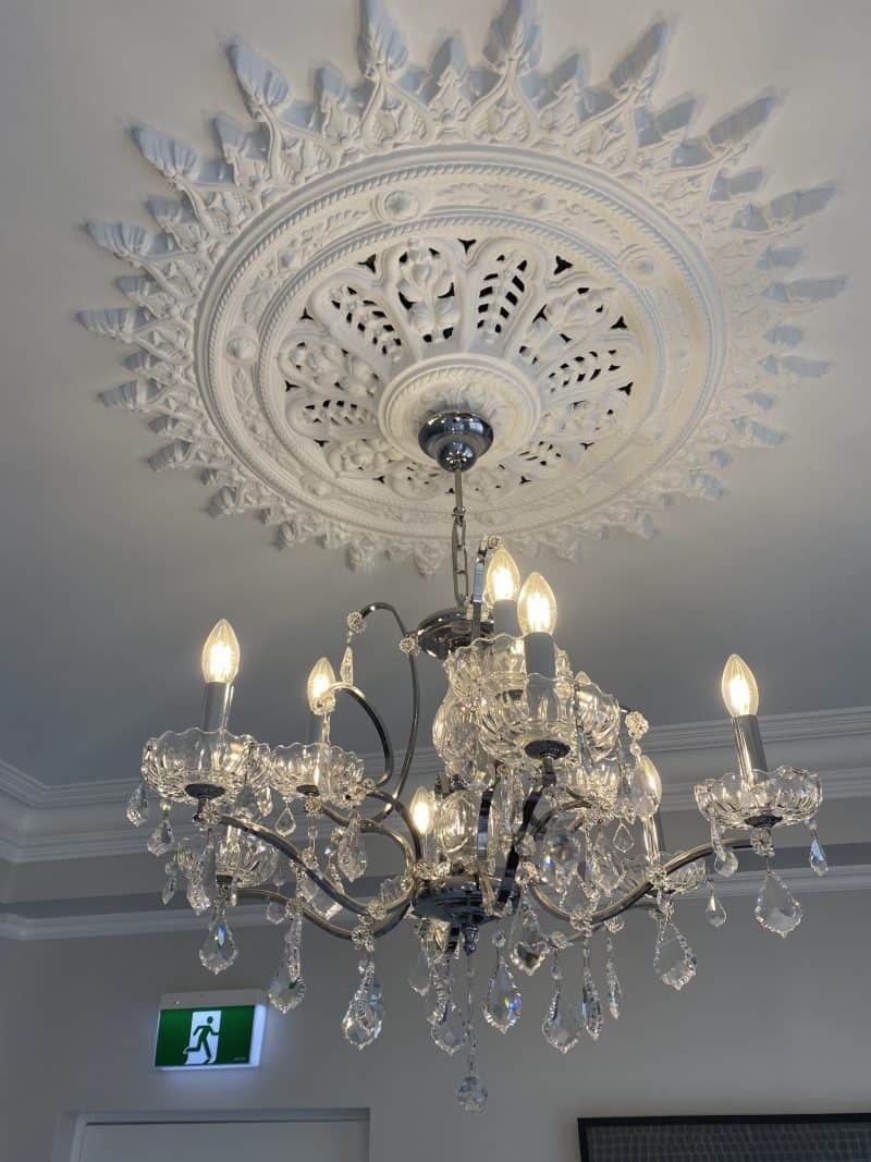 LS-10 Salisburgo 9 light Chrome Crystal Chandelier