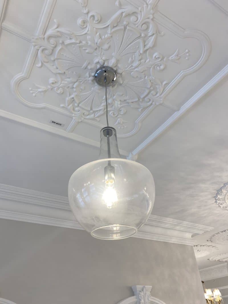 LS-19 Loriente 1 light Clear Glass Drop Pendant
