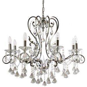 Boemia Chrome 8 Light Chandelier