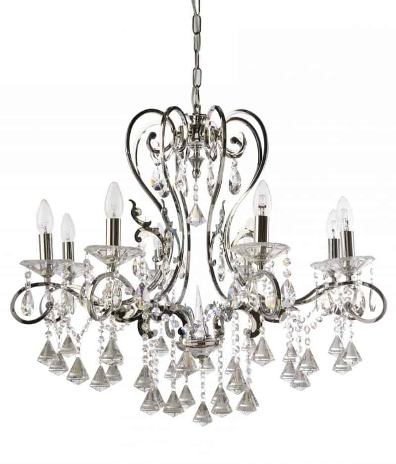 Boemia Chrome 8 Light Chandelier