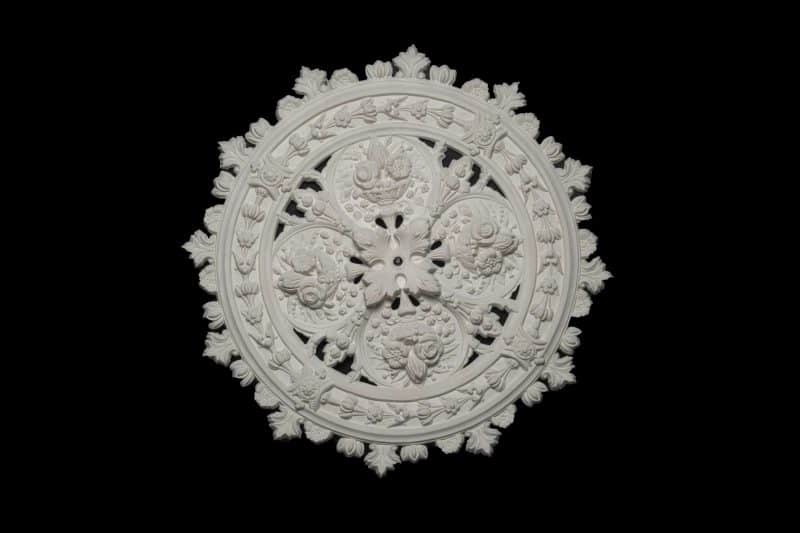 CCR-03V / R240V Rosebowl Smaller Fringe Ceiling Rose Vented