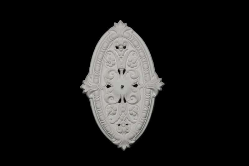 CCR-13V / R448V Egg and Dart Vented Oval Rose