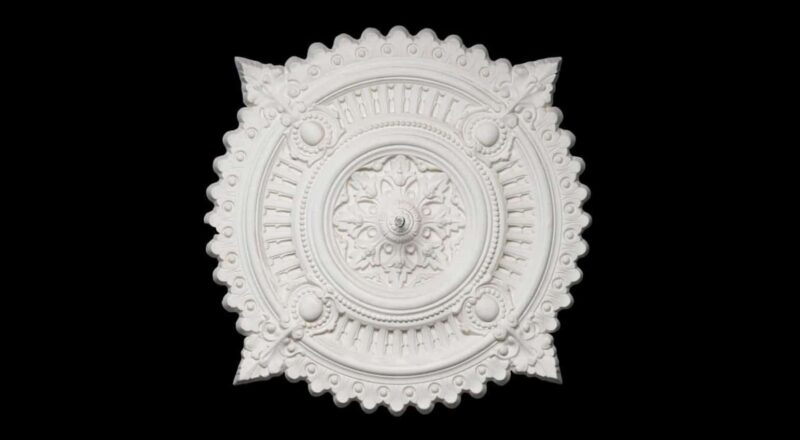 CCR-11P / R280S Four Arrow Ceiling Rose Solid