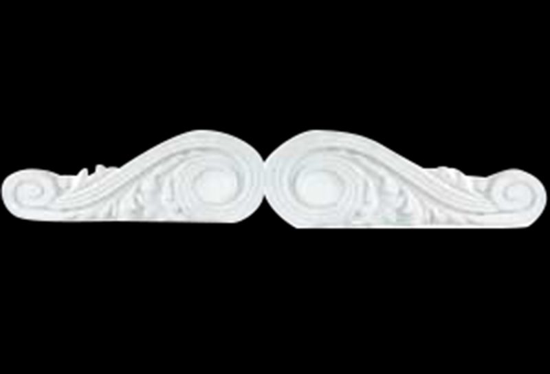 OM33 CEMENT Overmantel Scroll Set (Pair)