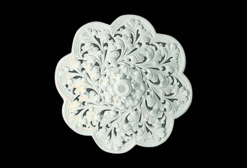 R014DS Inner of Canterbury Ceiling Rose Solid
