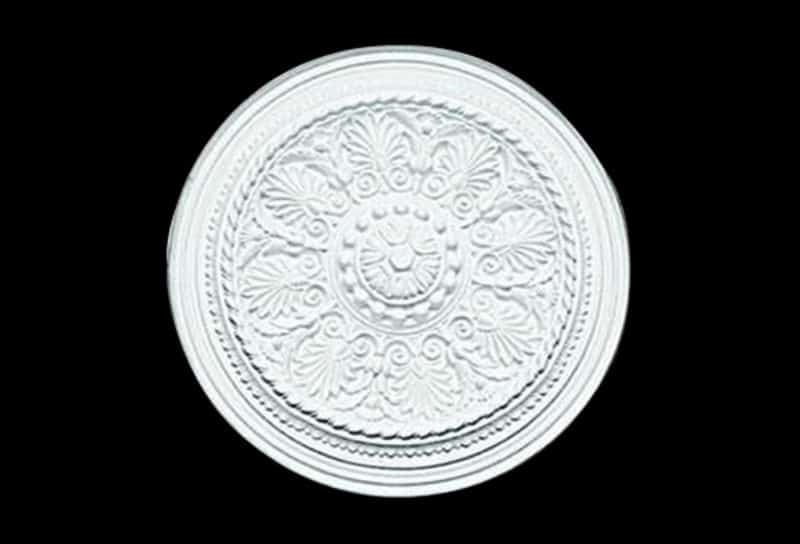 R345S Plain Thistle Ceiling Rose Solid