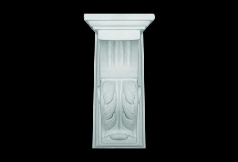 Elegant Slim Leaf and Fluted Truss with Cap in Cement