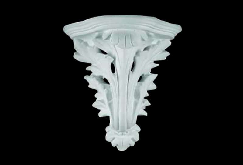 Large Curled Anthacus Leaf Truss with Ornamental Cap 430mm x 290mm x 220mm