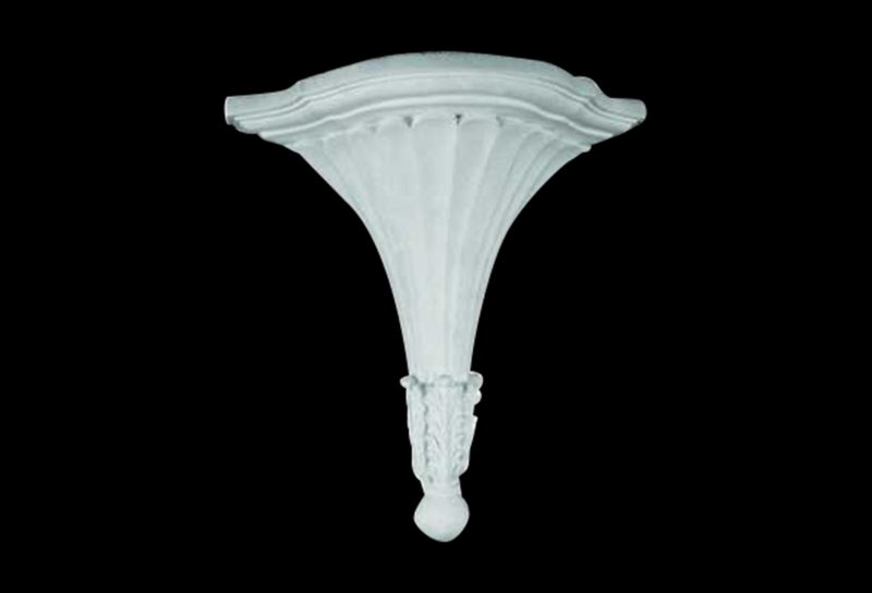 T69 Sleek Three Leaf and Flutes Truss with Cap