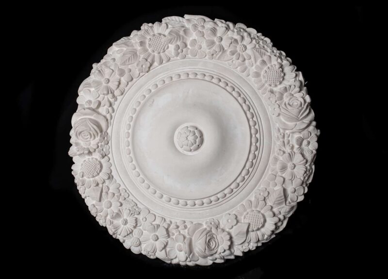 R118S Floral Ring Beaded Ceiling Rose