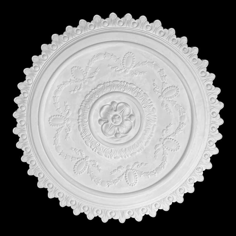 R160BS Placor Cameo Ceiling Rose with Fringe Solid