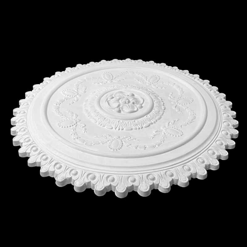 R160BS Placor Cameo Ceiling Rose with Fringe Solid - Image 3