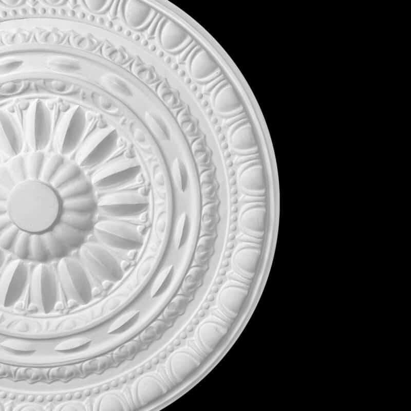 R344S Egg and Dart Fringed Ceiling Rose - Image 3