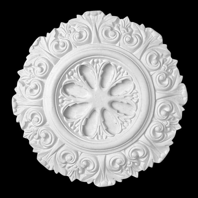 R367S Floral Wheel Ceiling Rose Solid