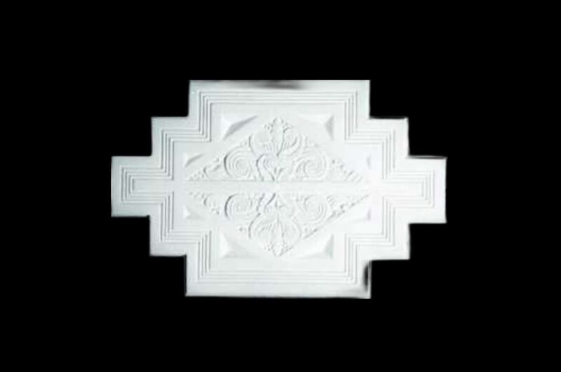 R525 Rectangular Art Deco Rose Solid