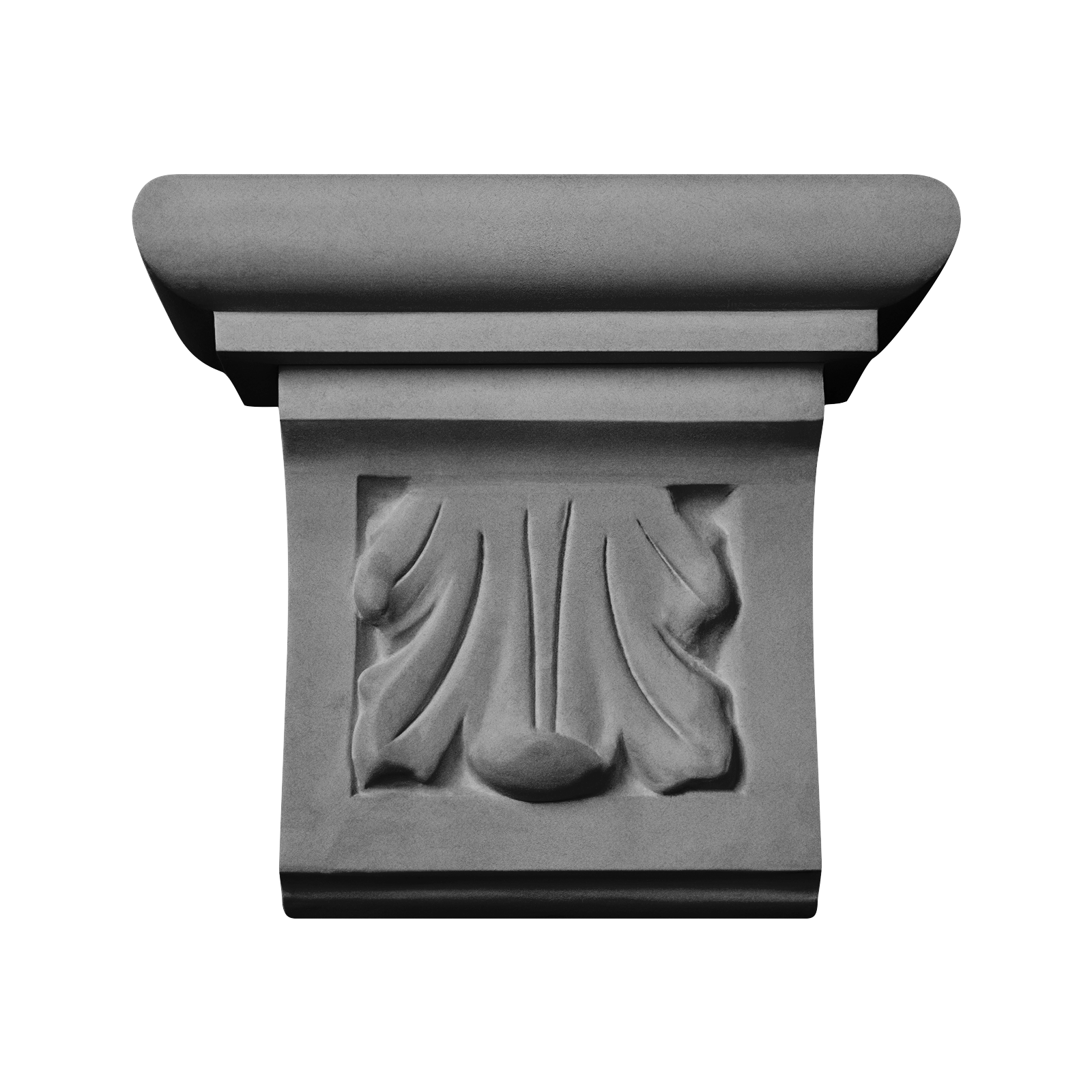 Framed Leaf Truss with Cap in Cement