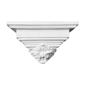 T122 Flower with Large Square-Stepped Georgian Cap