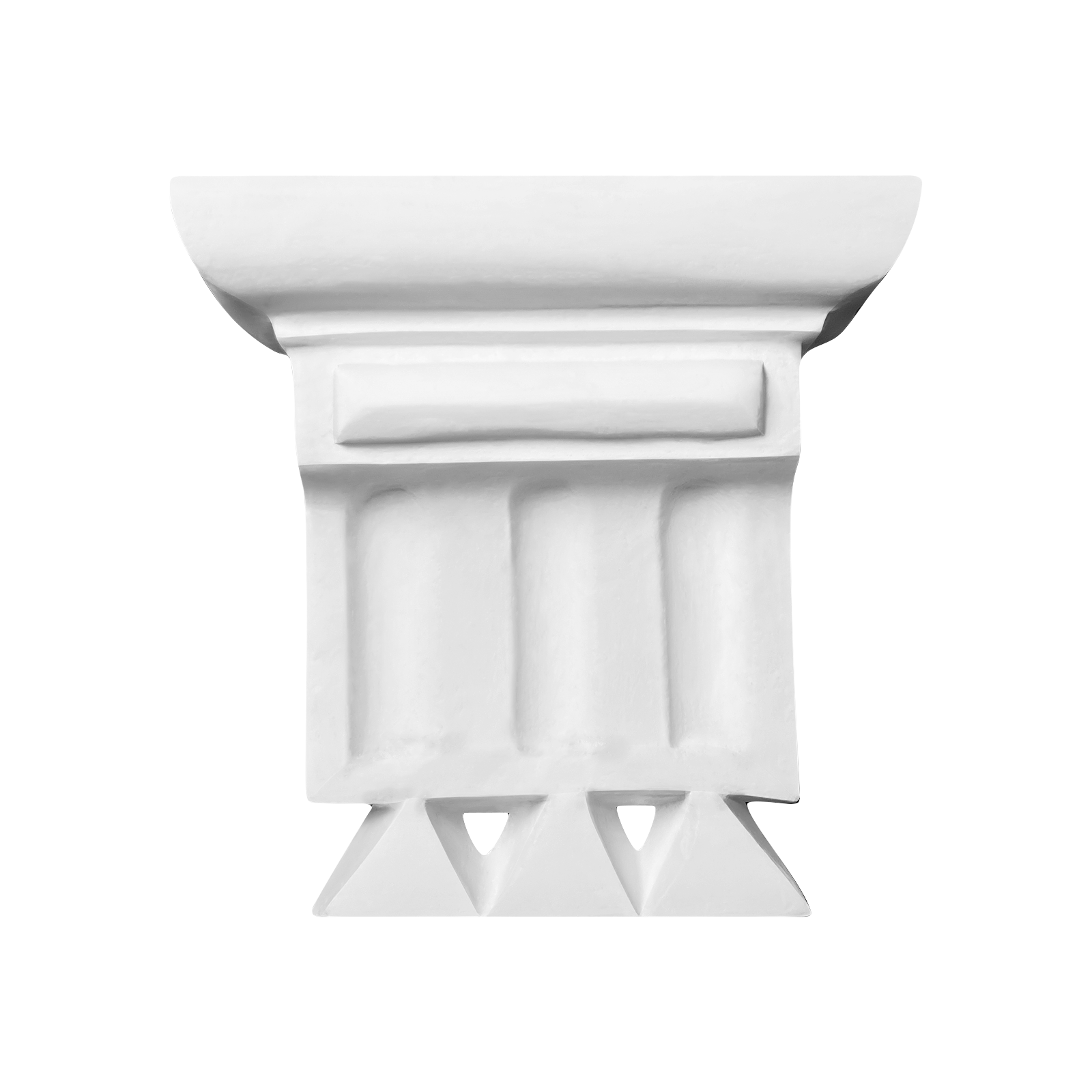 T125 Art Deco Three Flute and Three Triangle Truss with Cap