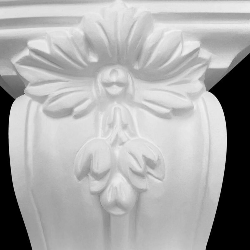 Two Leaf, Three Tulip, Scroll and Swirl Truss with Cap 410mm x 260mm x 135mm - Image 3