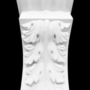 Curled Leaf and Scroll Right-Angled Truss with Fluted Sides and Cap 295mm x 295mm x 240mm - Image 3