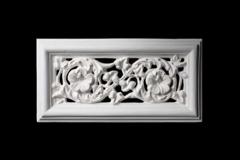 V61 Two Rings and Flowers Wall Vent