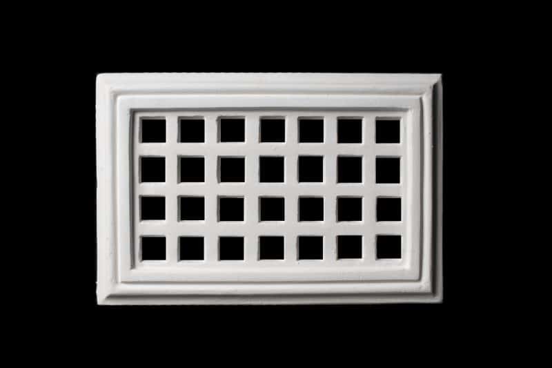 V05B Four x Seven Square Hole Wall Vent