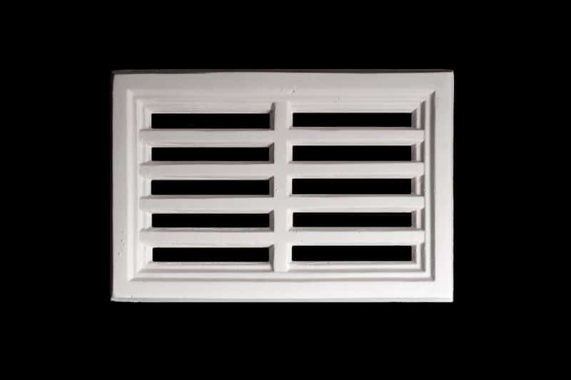 V12 Heritage Five Slot Horizontal Grid Wall Vent
