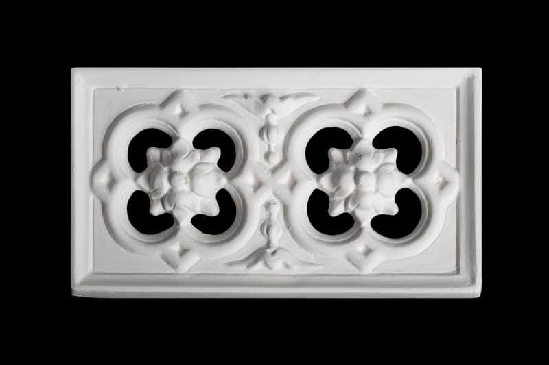 V31 Small Double Flower Plaster Wall Vent