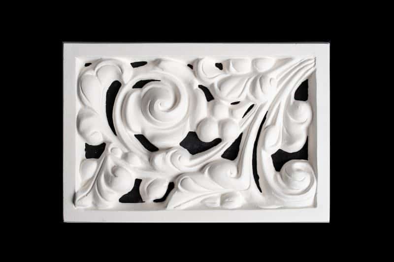 V34 Off-centered Swirl Berry Plaster Wall Vent