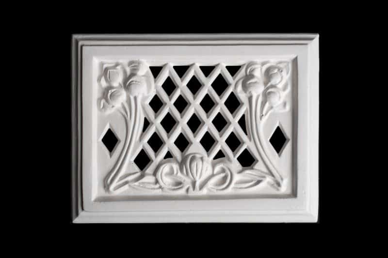 V62 Tulips and Lattice Wall Vent
