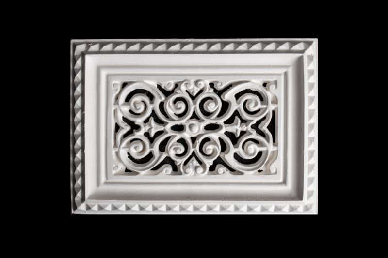 V82 Ornate Swirls Wall Vent