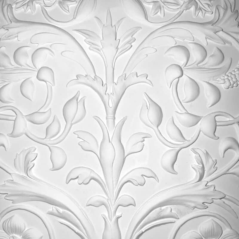WP09 Floral Plant with Urn Wall Plaque Solid - Image 2