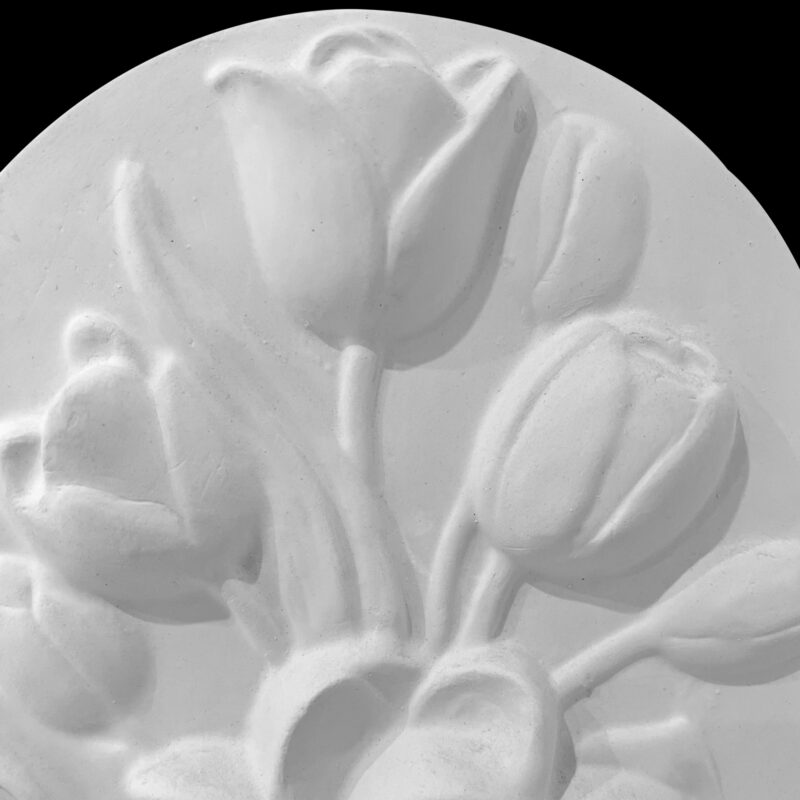 WP01 Tulip Plaster Wall Plaque - Image 2