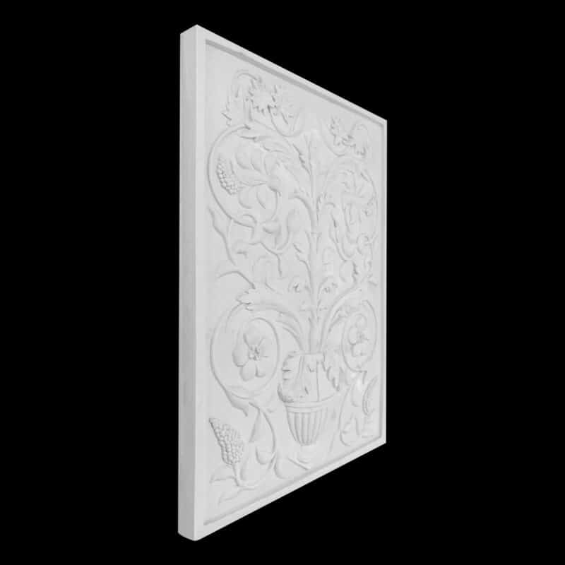 WP09 Floral Plant with Urn Wall Plaque Solid - Image 3