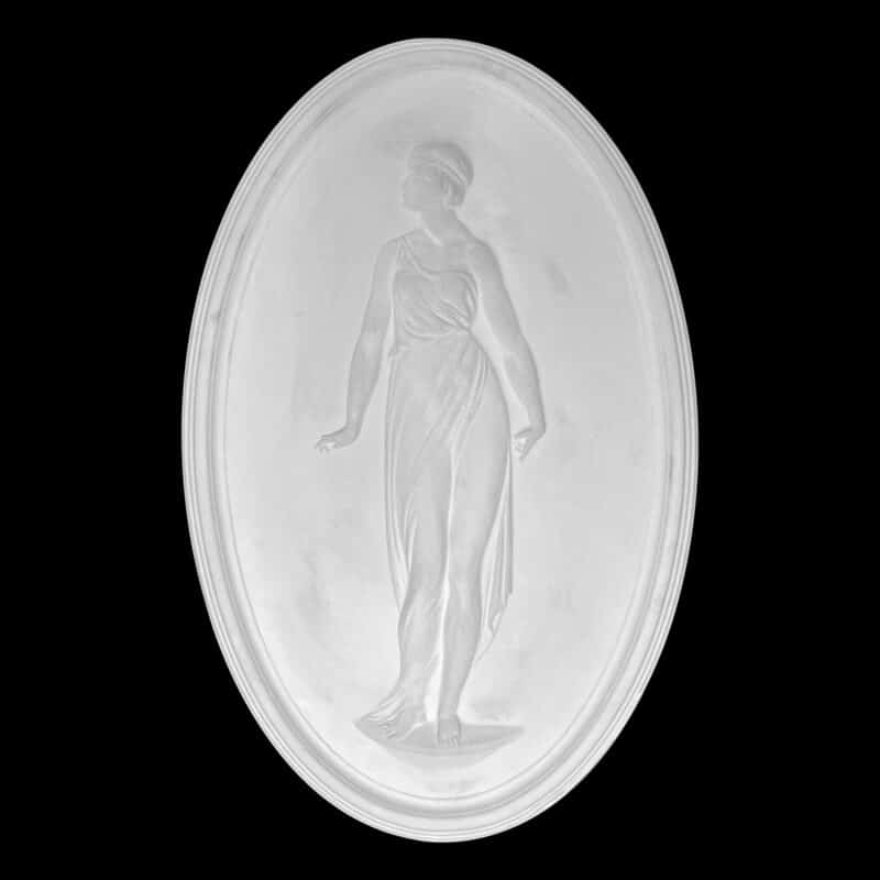 WP10 Art Deco Roman Lady Wall Plaque Solid